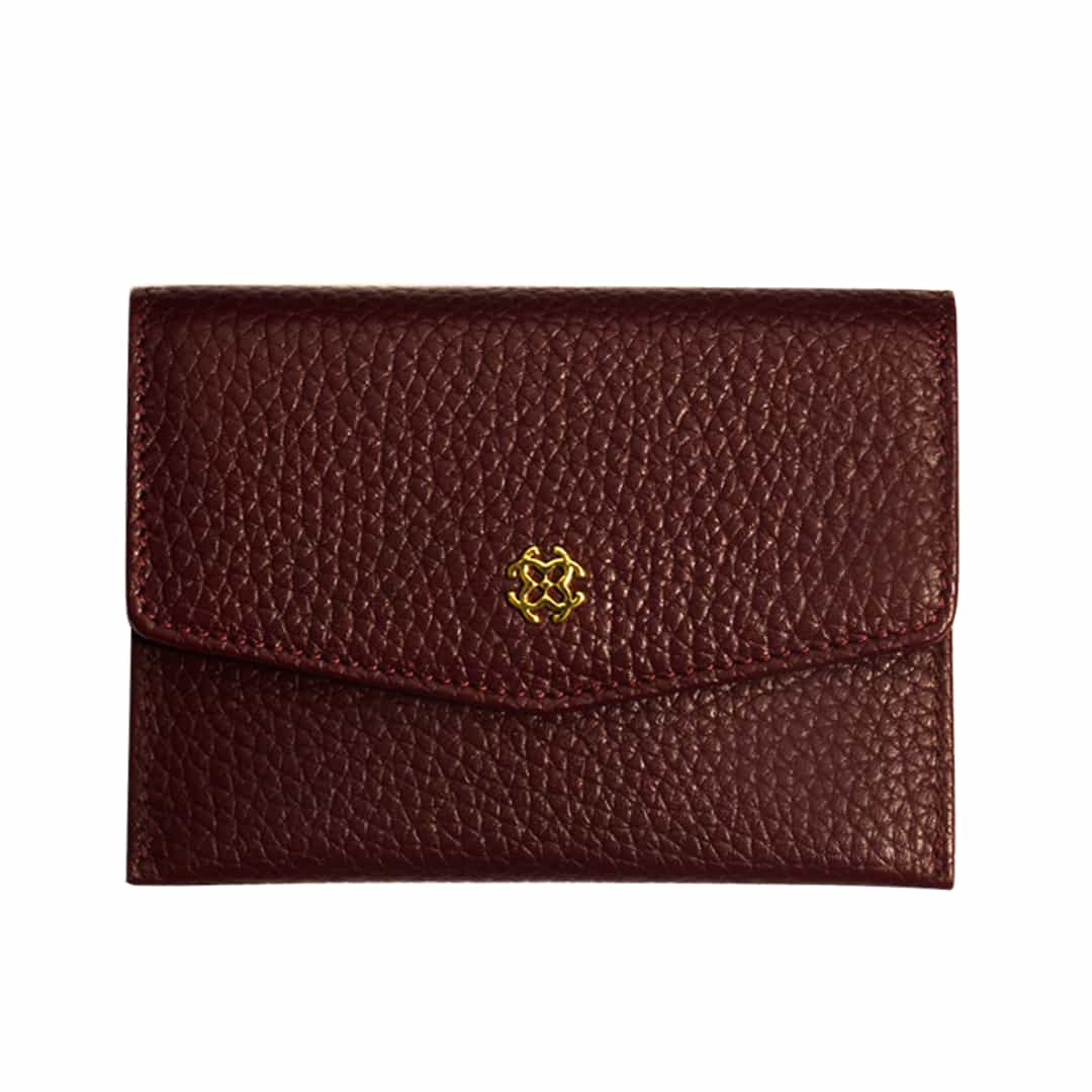 Premium Grain Leather Card Holder for Women