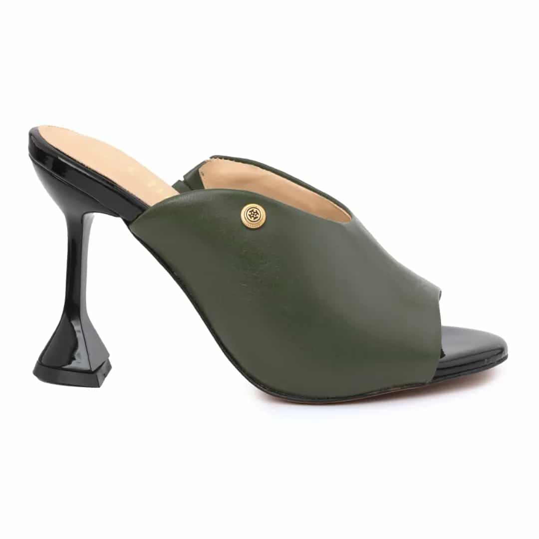 Flared High Heel Slippers for Women