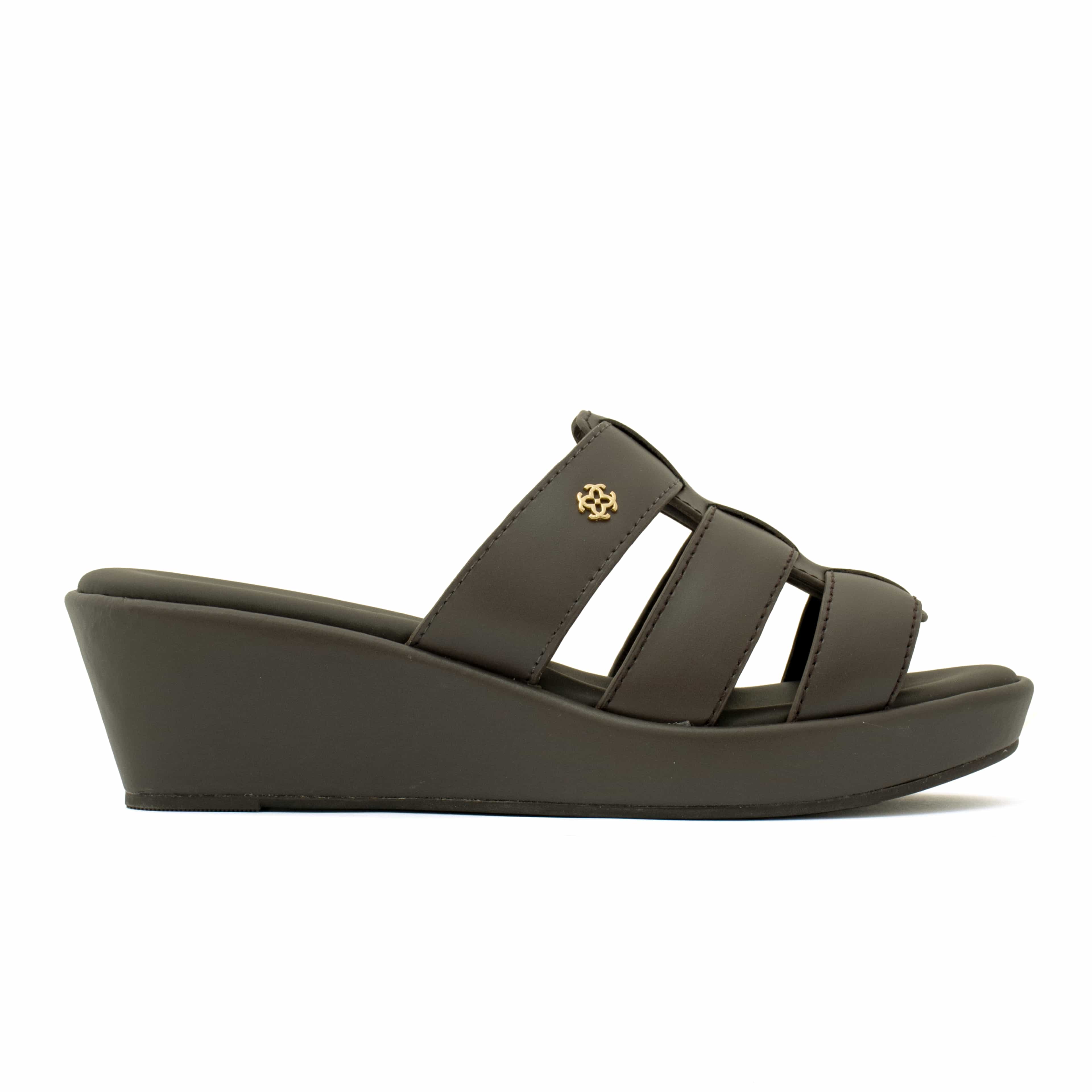 Chic Leather Wedge Sandals for Women