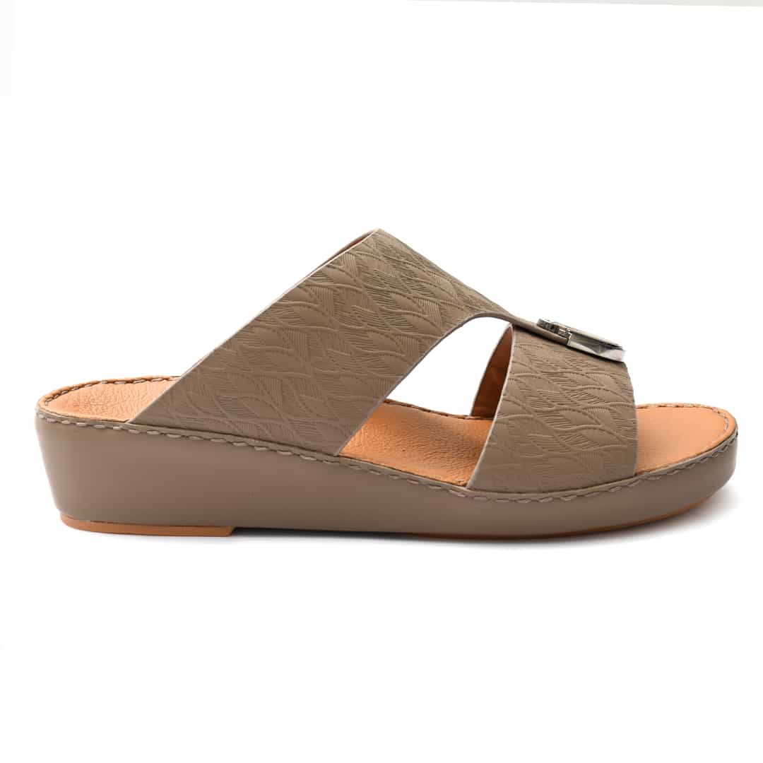 Embossed Calf Leather Sandals