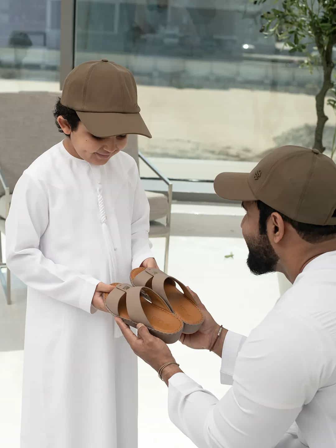 Kids Genuine Calf Leather slippers In Textured Finish