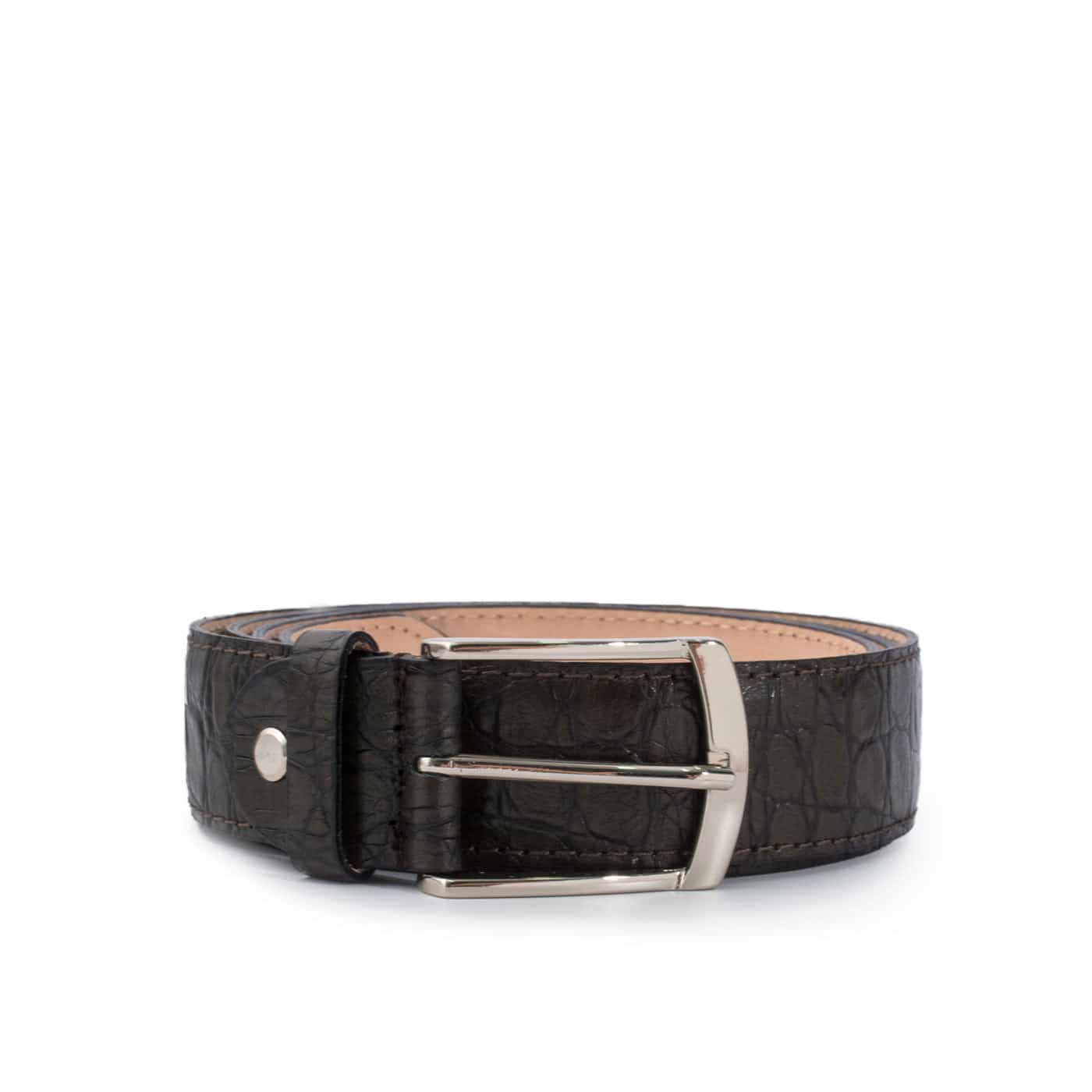 Animal Print Leather Belt