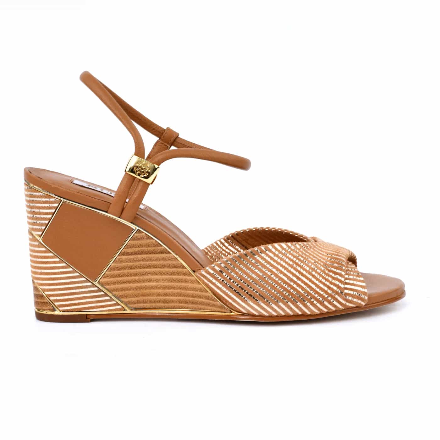 Wedge Slipper With Metallic Details