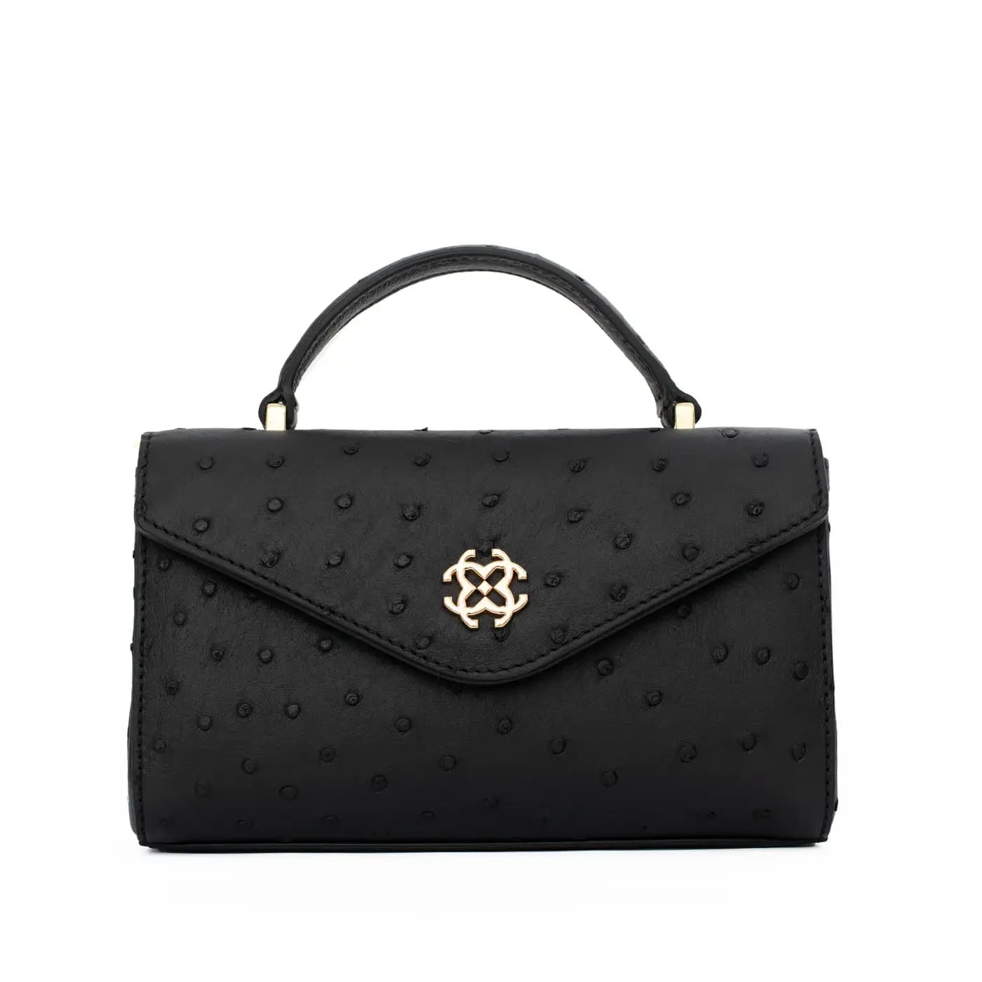Genuine Ostrich Leather Exotic Handbag For Ladies | Chic