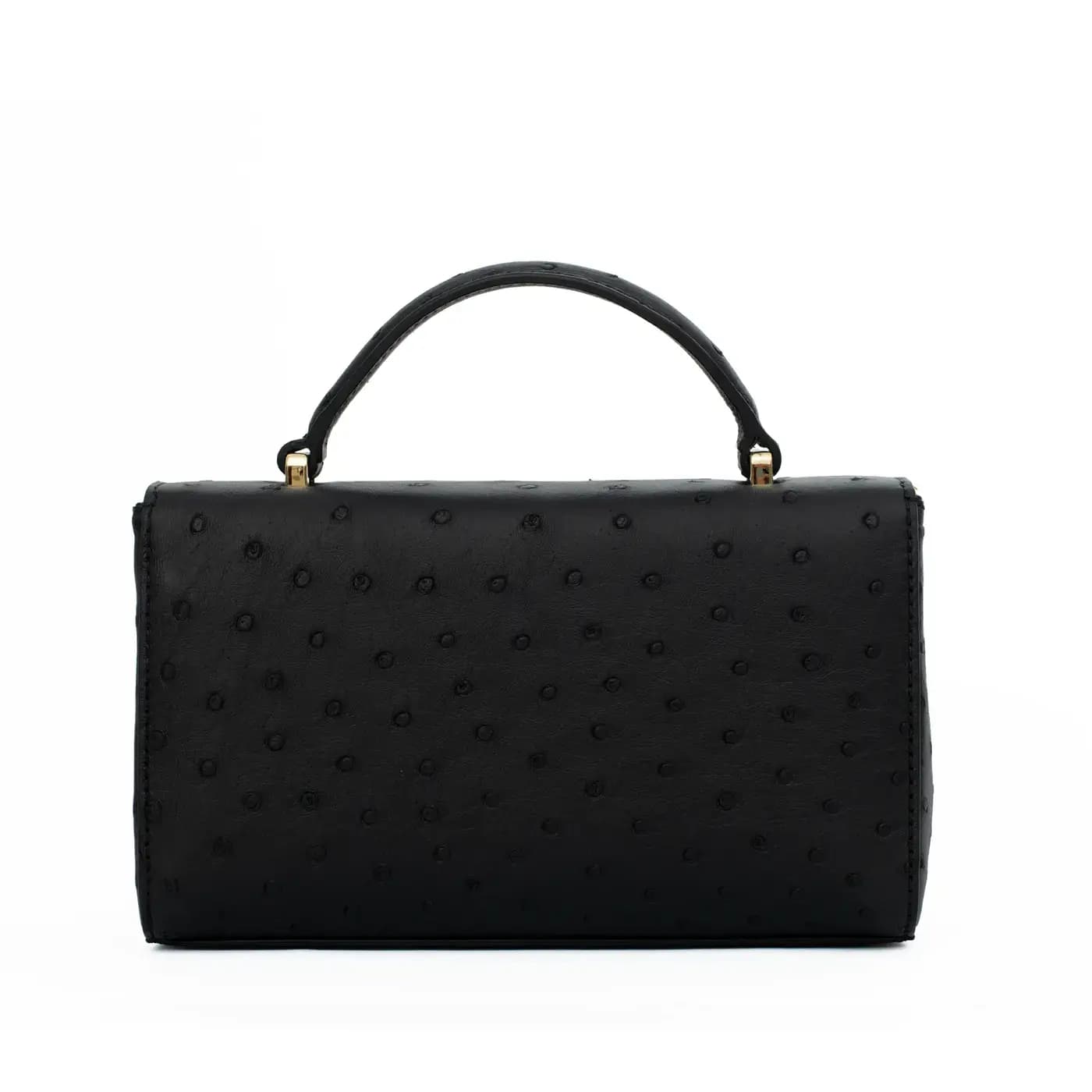 Genuine Ostrich Leather Exotic Handbag For Ladies | Chic